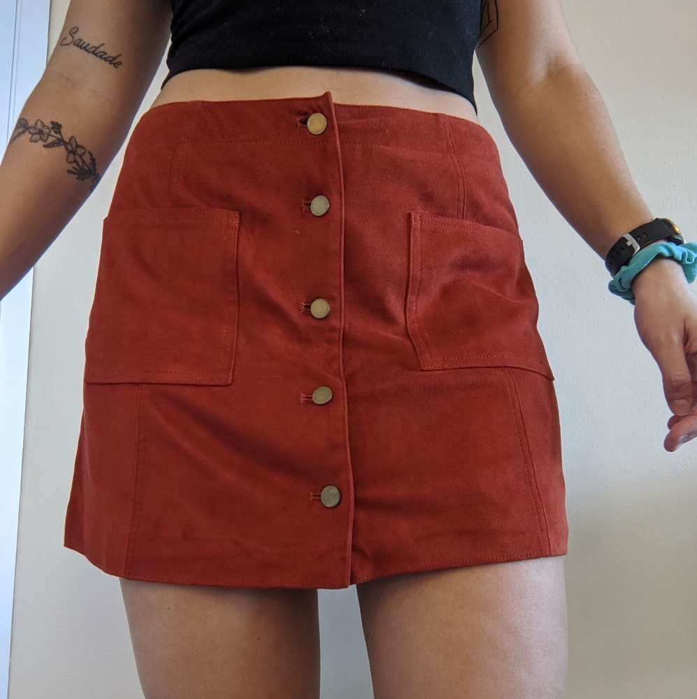Suede Skirt